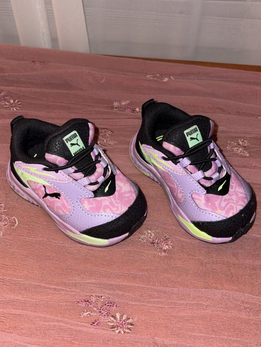 Puma Kids Purple, Pink & Black Lightweight Sneakers